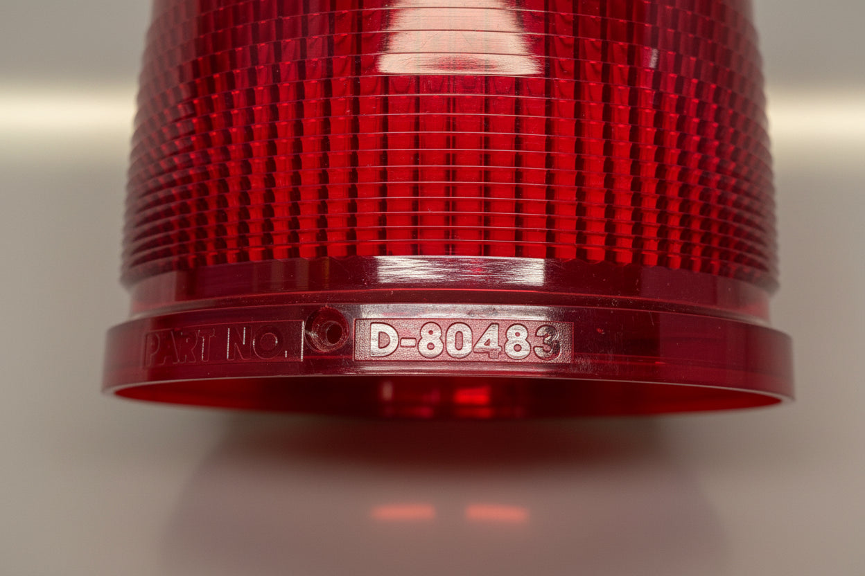 Whelen Strobe Beacon Red Dome P/N: D-80483