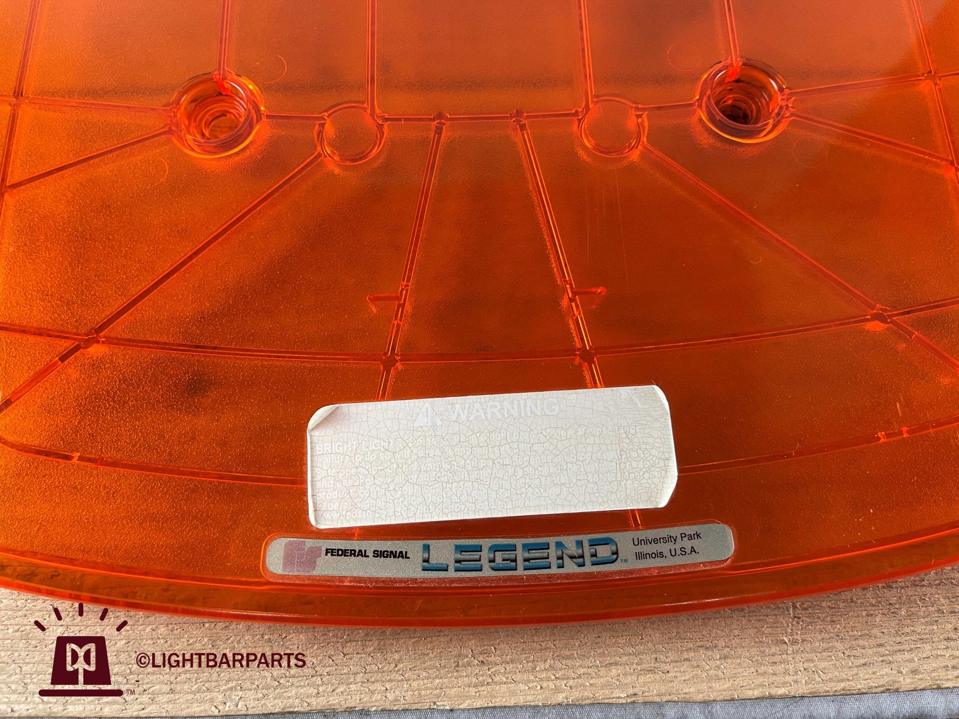 Federal Signal Legend Work Truck - Top End Dome Amber