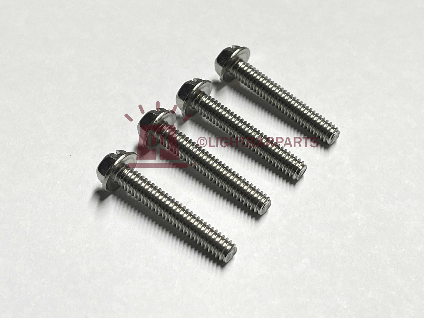 Federal Signal StreetHawk - Set of Four New (4) Stainless Steel Dome Screws - V2