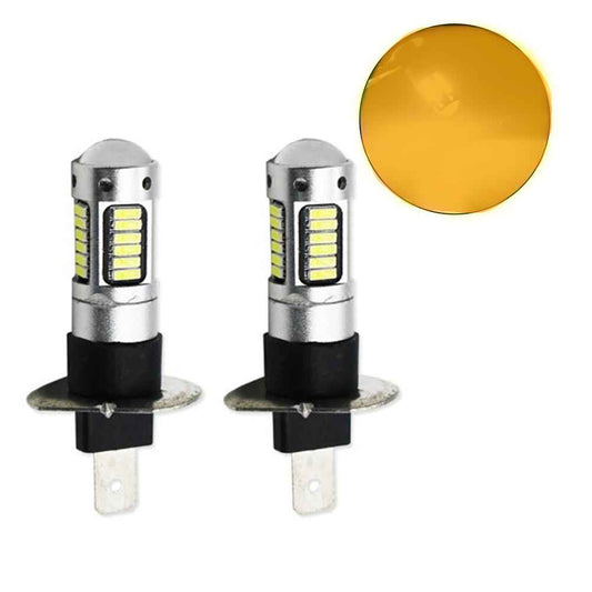 Federal Signal Code3 Beacon Lightbar Rotator - Pair LED Replacement H1 Bulb - Amber