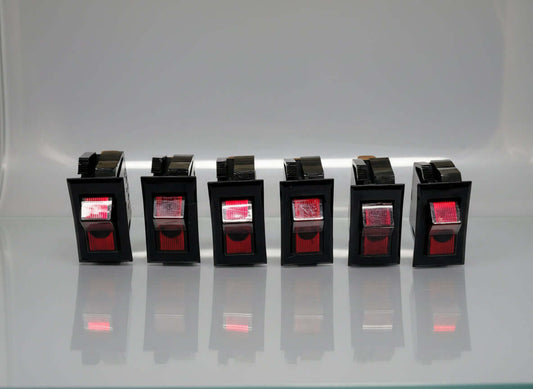 Lightbar Switch Box - Set Of 6 Switches - Light On In On Position