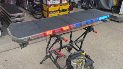 Code 3 Defender Lot of 5 TriCore Lightbars - 53" Blue / Red with Takedown and Alley Lights