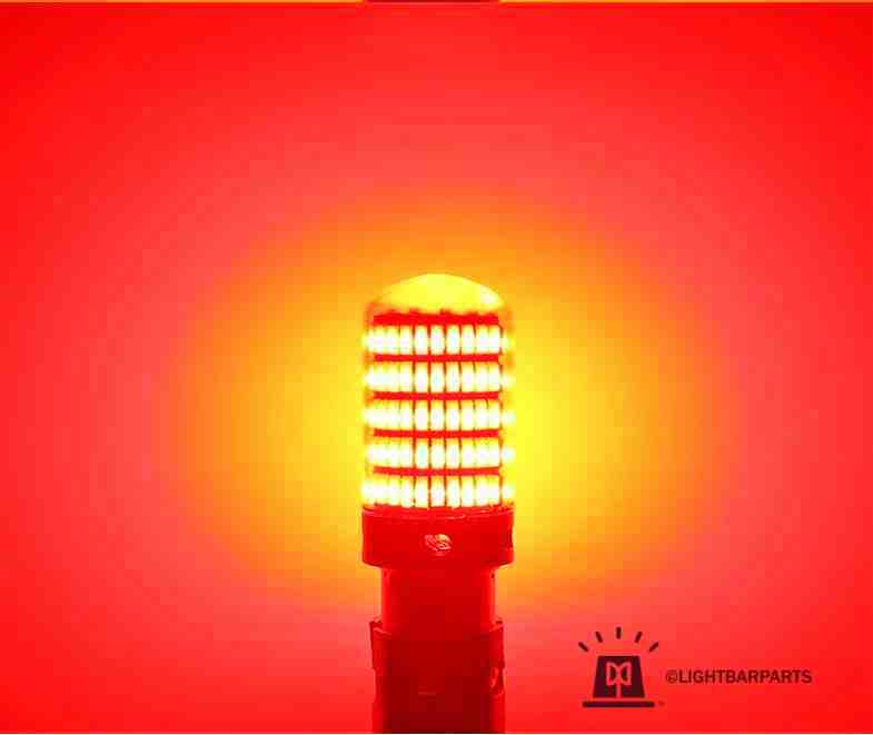 Federal Signal Code3 - Pair Of (2) LED Twist Lock Replacement Bulbs - Red