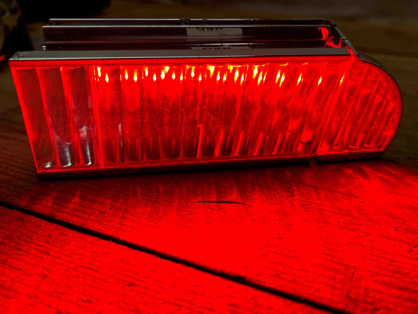 Star Headlight Lantern Sabre Lightbar - Red LED Module Left Angle PN: 520-D1AL