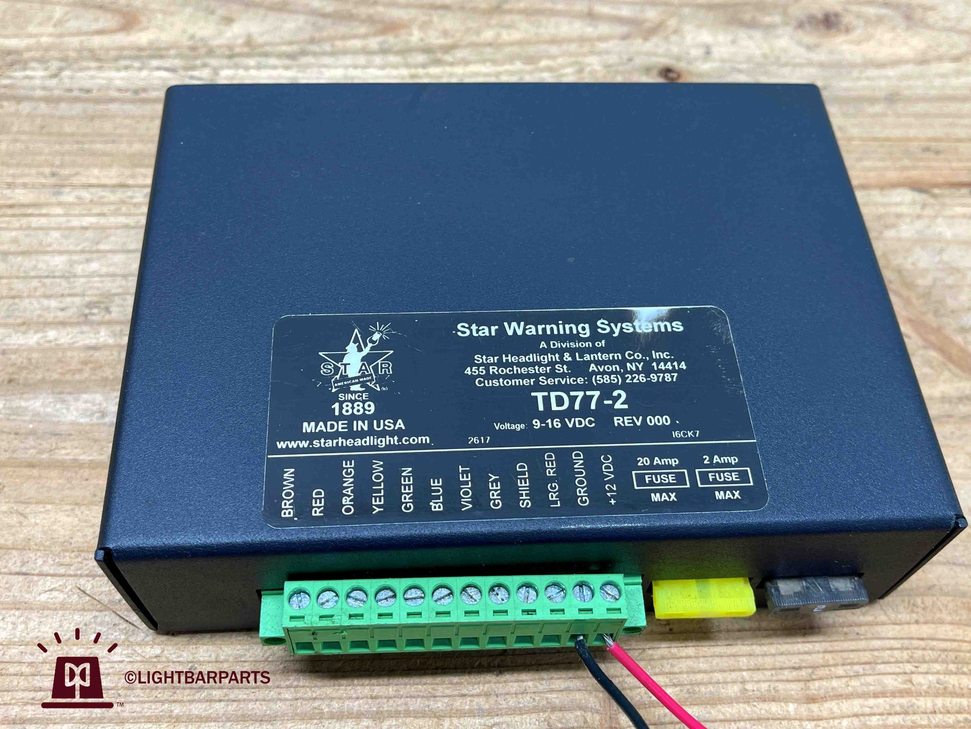 STAR Signal Warning Systems - TD77-2 Traffic Advisor Switch