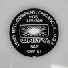 Unity Spotlight Parts - Round Nameplate Reversed - Fits 325-380 Series