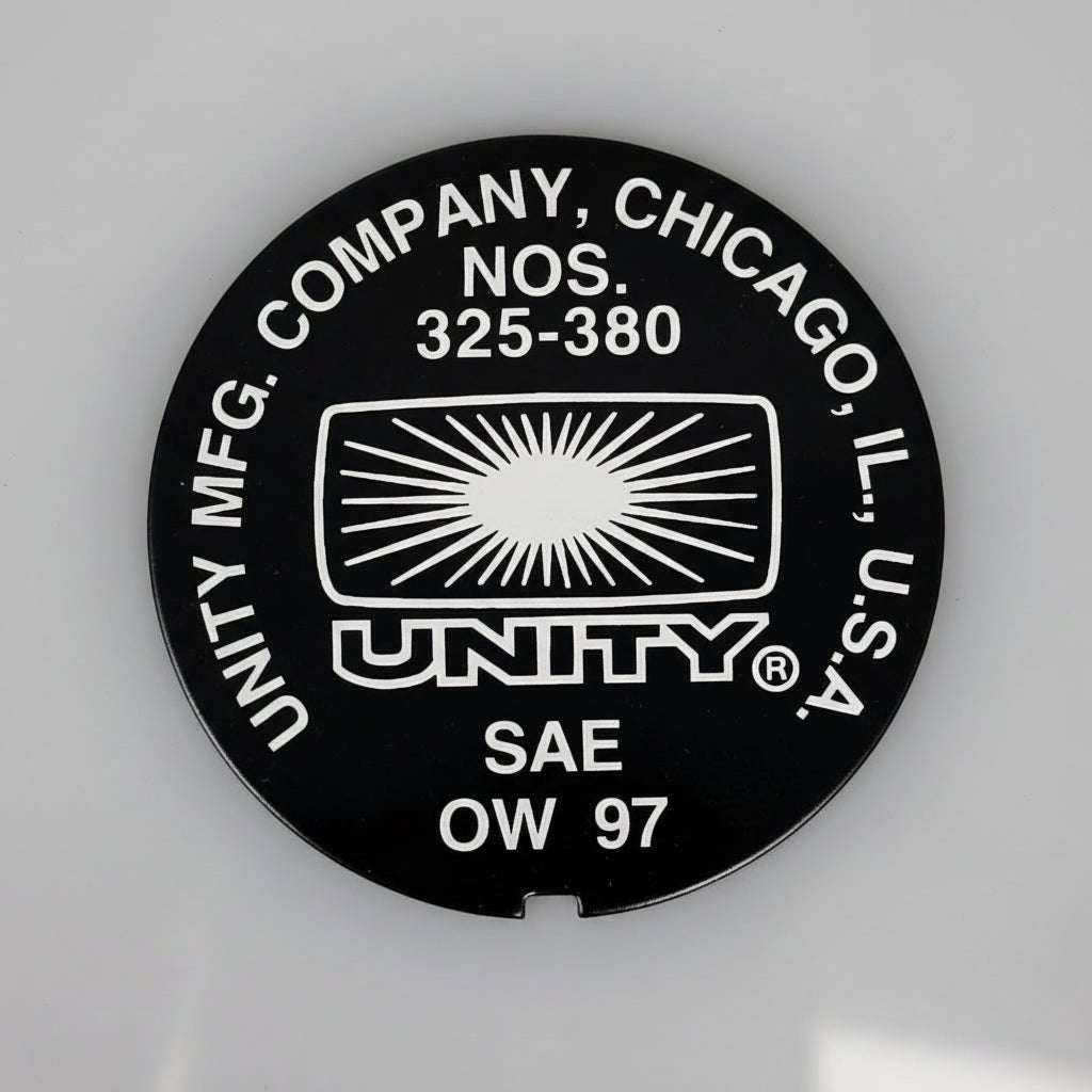 Unity Modulename Plate Unity Spotlight Parts - Round Nameplate Reversed