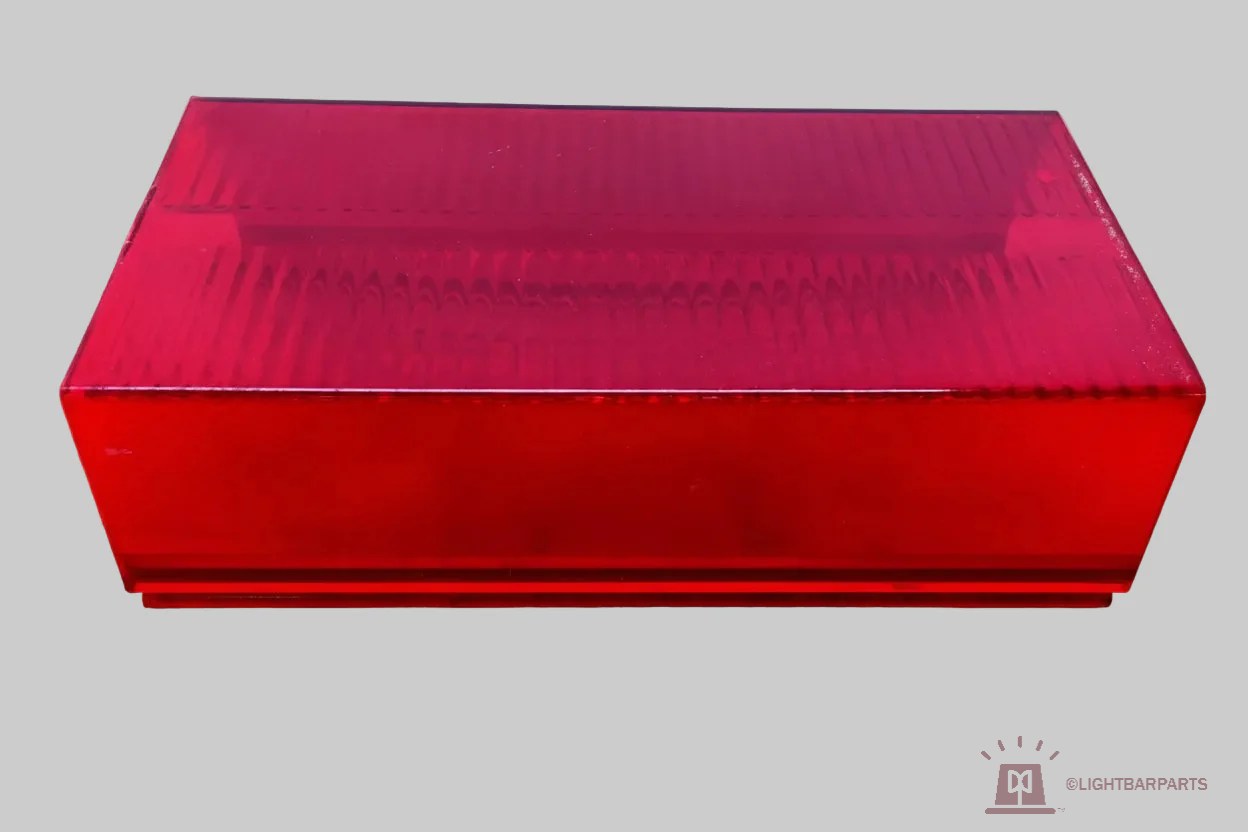 (Secondary / Non-feed) Watermarked - Whelen 6" inch Edge 9000 9M Freedom Lightbar Red Lens Section