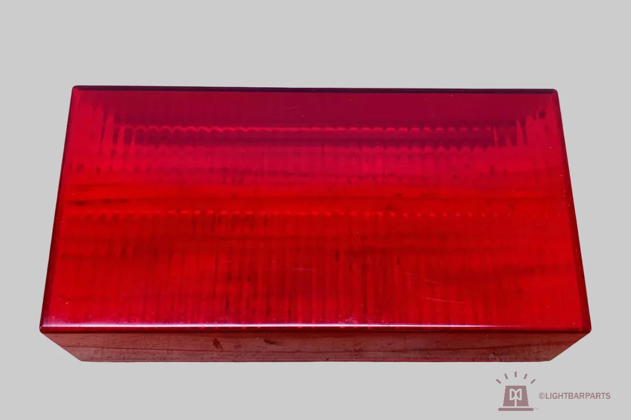 (Secondary / Non-feed) Watermarked - Whelen 6" inch Edge 9000 9M Freedom Lightbar Red Lens Section