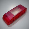 Whelen Edge 9000 9M Lightbar - Red End Cap With Clear Alley Light Lens