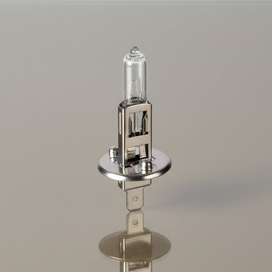 H1 Bulb on mirror background