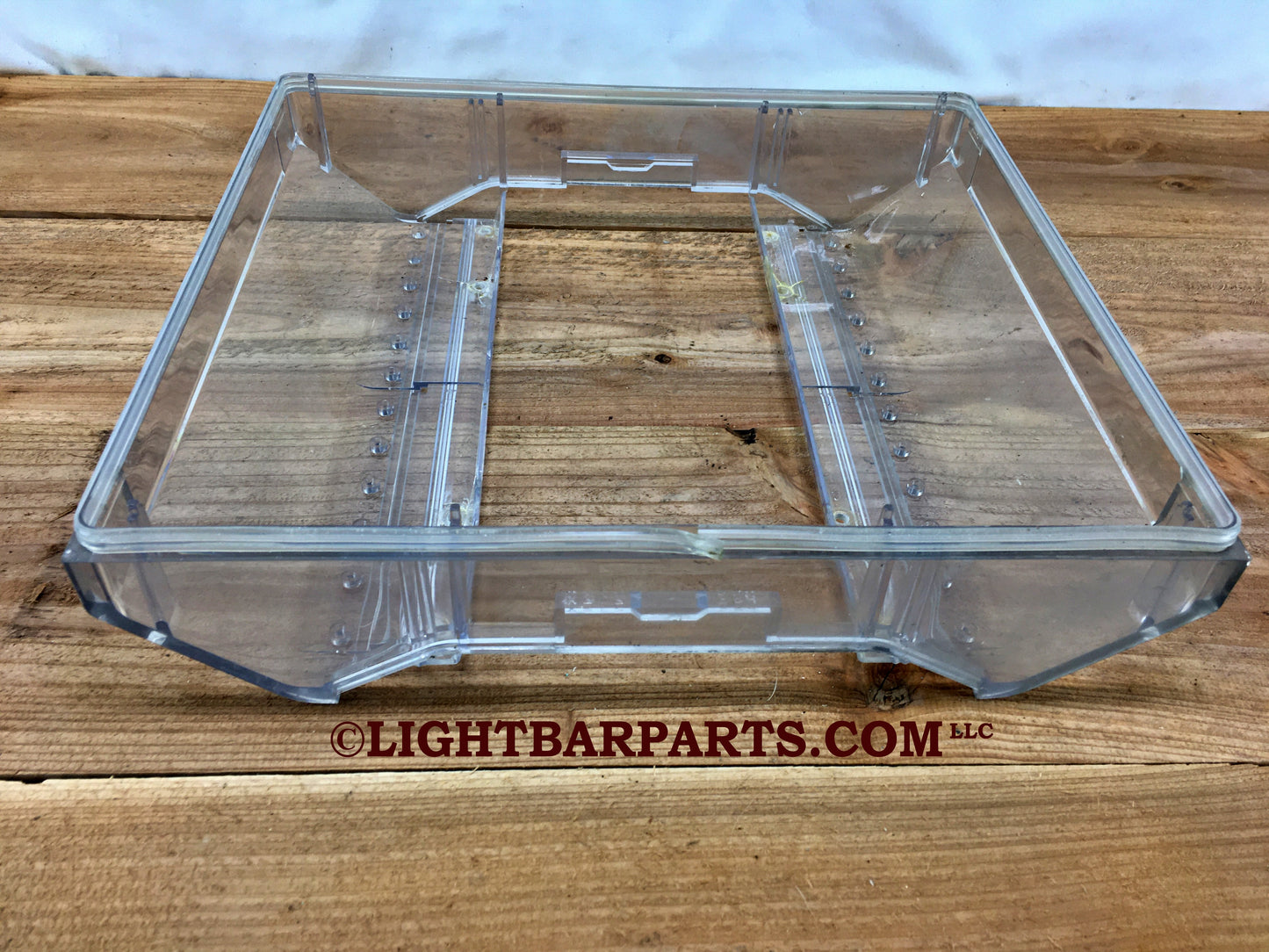 Code 3 MX7000 Lightbar - Clear Center Lower Dome Lens Base - lightbarparts.com