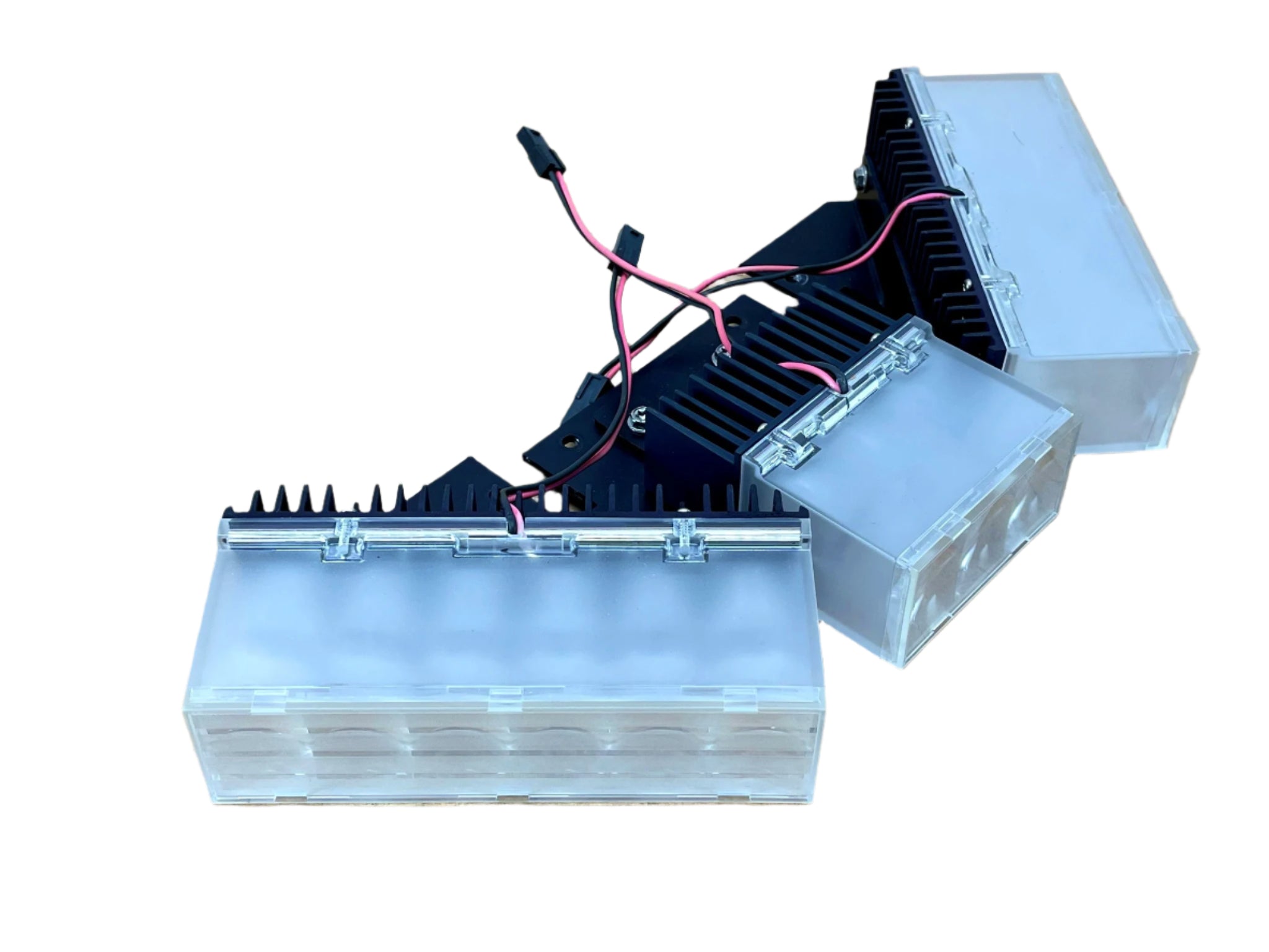 Code 3 Defender Lightbar - TriCore LED - Corner Assembly Blue with Whi