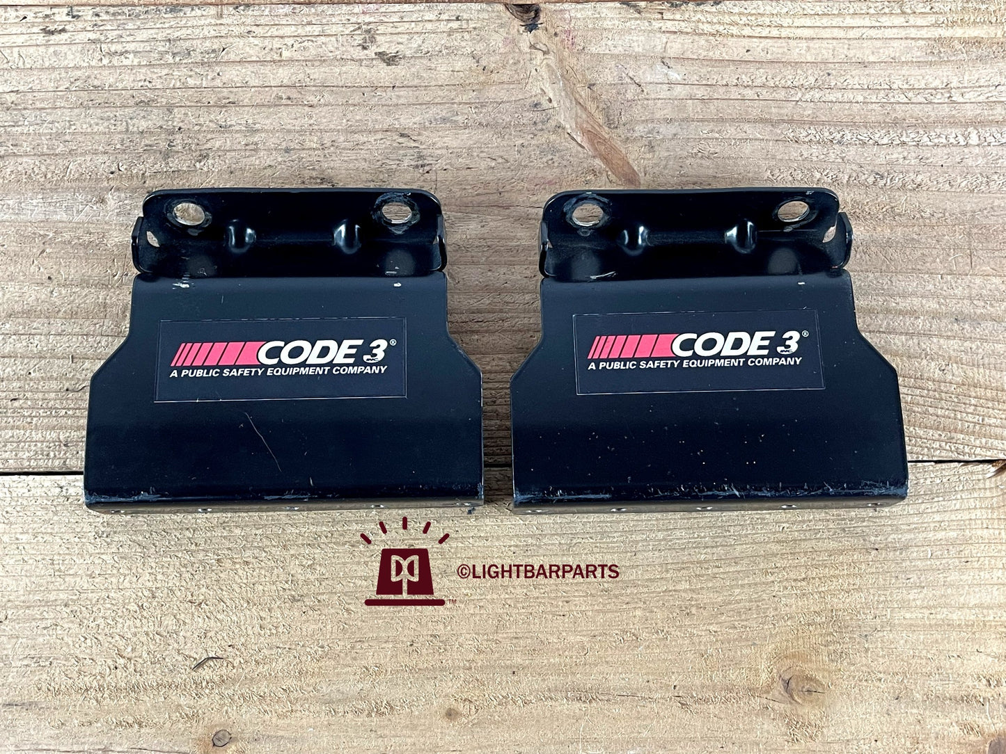 Code 3 Lightbar - Gutter Clamp Strap Set Mount - Dual Tension Bolt Version