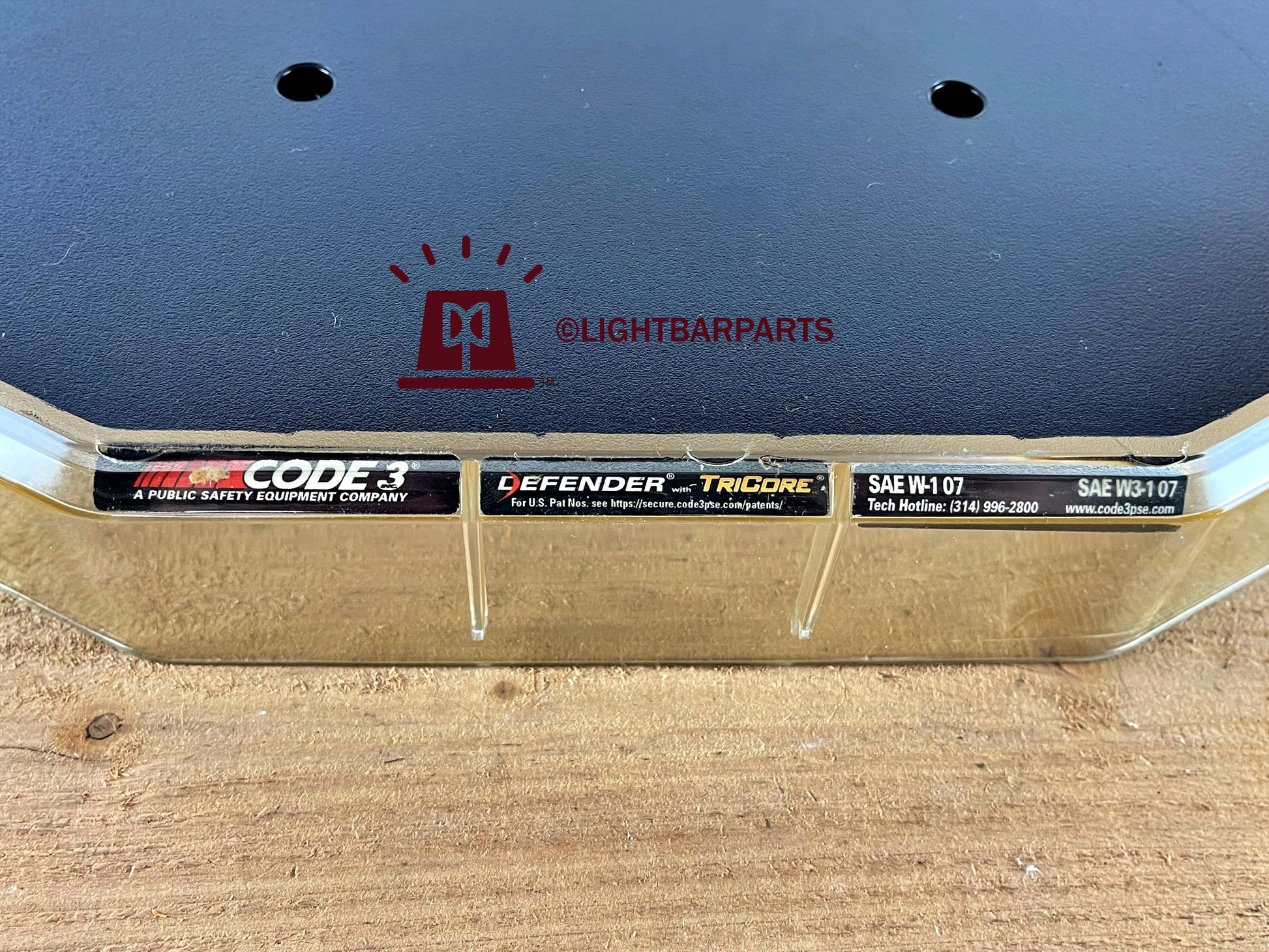 Code 3 Defender Lightbar - Outboard End Dome - P/N: T51161