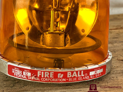 Federal Signal - Amber Fire Ball - Model FBH-12 / Series A1 / 12v
