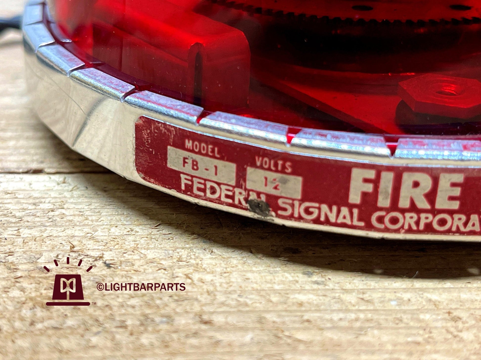 Federal Signal - Red Fire Ball - First Generation - Model FB-1 / 12V - Kojak Light