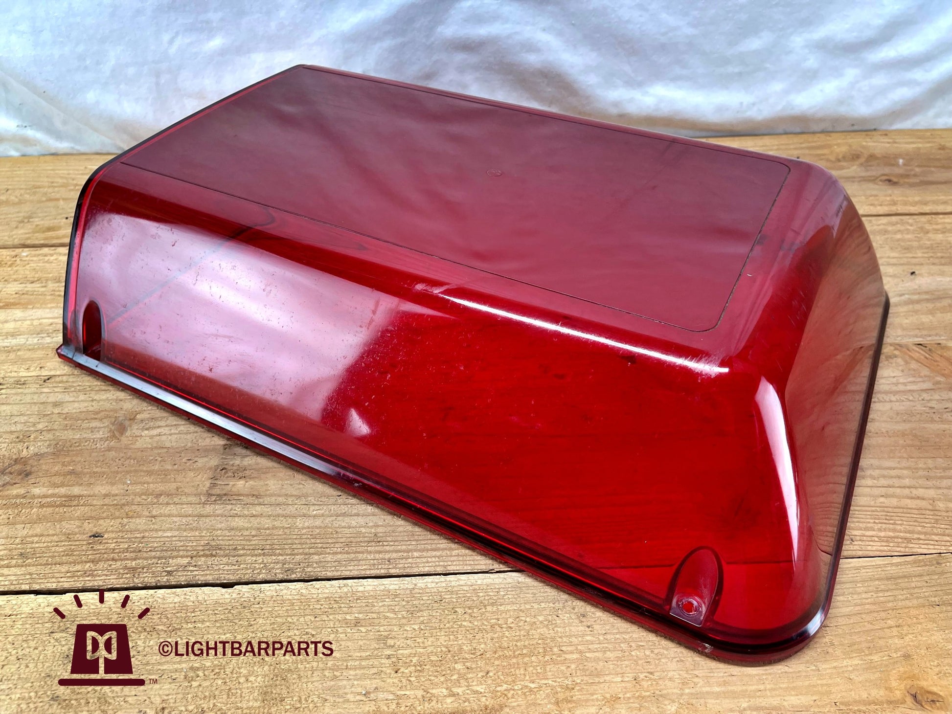 Federal Signal StreetHawk Lightbar - Red Dome Cover Lens with Internal Mirror