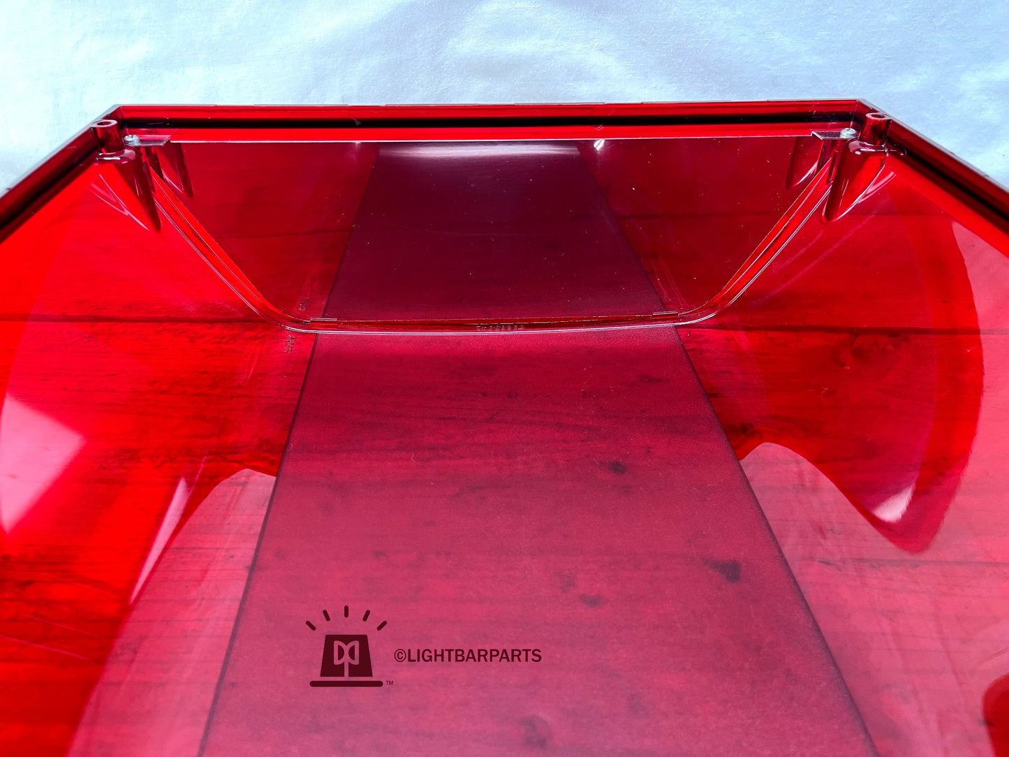Federal Signal StreetHawk Lightbar - Red Dome Cover Lens with Internal Mirror