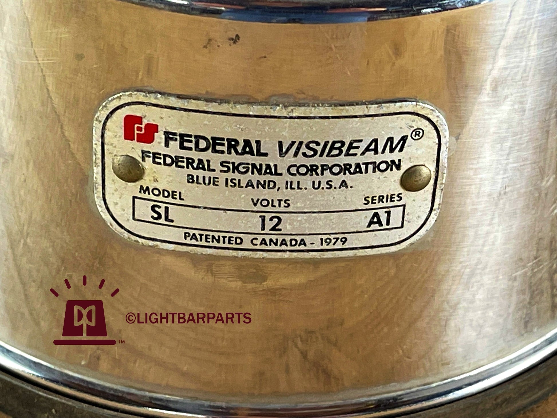 Federal Signal Visibeam Model SL A1 - Stainless Base with Rubber Seals