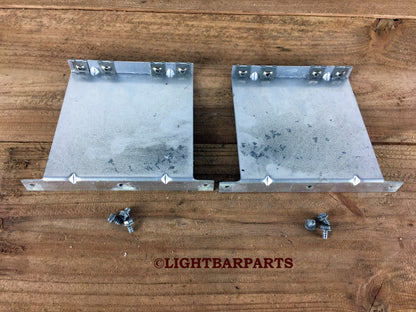 Code 3 PSE LP6000 Lightbar -  Pair Center Dome / Speaker Grill Mounting Brackets - light bar parts