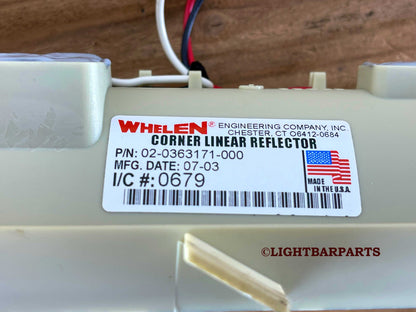 Whelen Edge 9000 9M Lightbar - Corner Linear Strobe Assembly P/N: 02-0363171-000