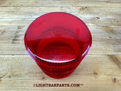 Red Beacon Strobe LED Light - Lens Dome - 6" Tall  x  5-1/2" Base