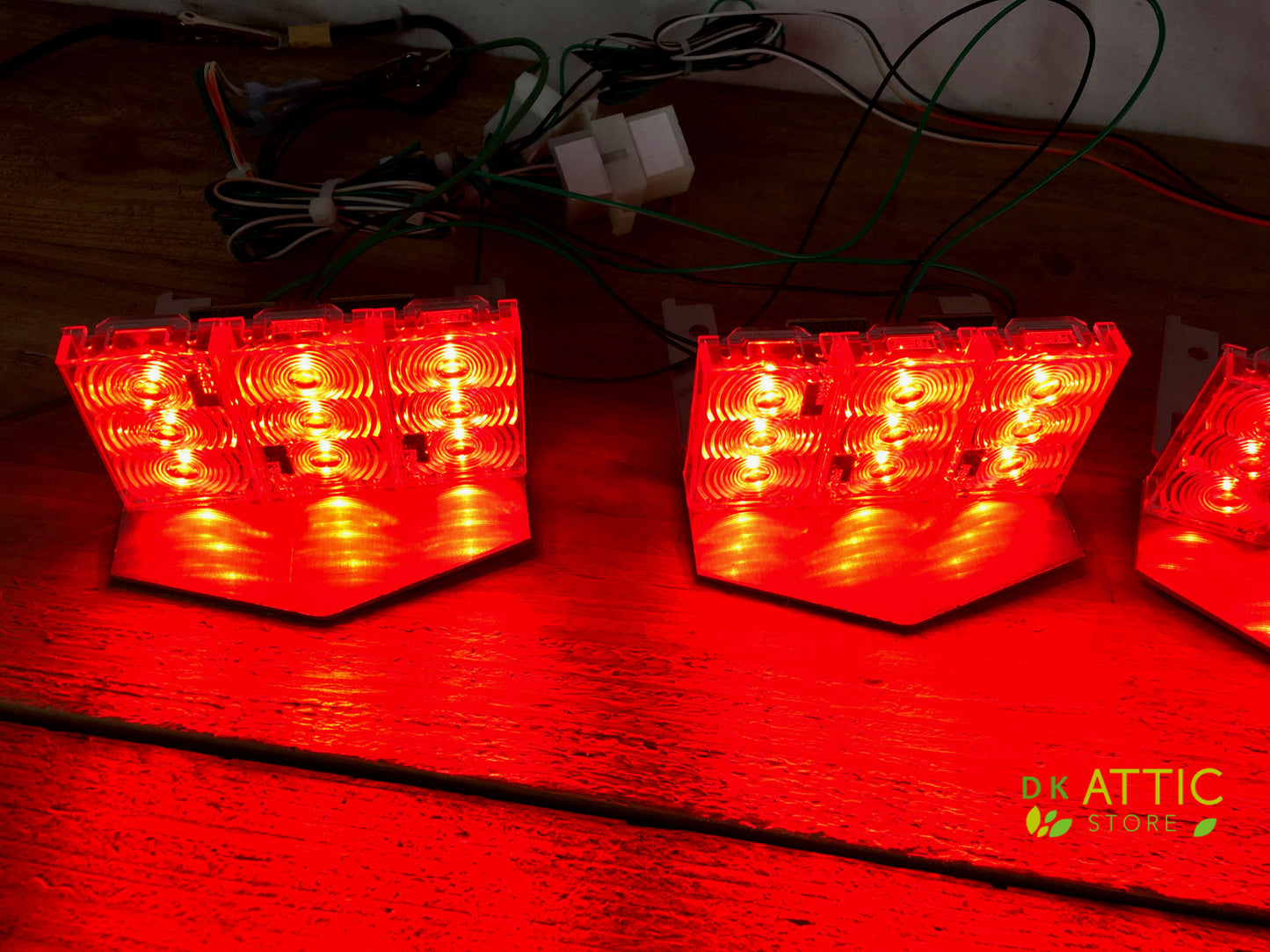 Federal Signal Vista CUDA Lightbar - RARE Clip On RED LED Lower 4 Lamp Upgrade Kit