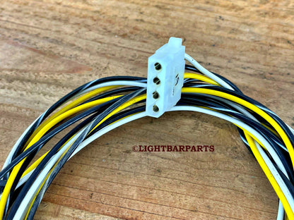 Whelen Freedom Lightbar - Halogen Alley Light Wire Harness