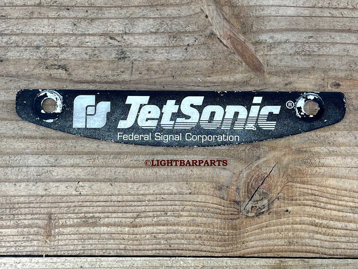 Federal Signal Jetsonic Lightbar - Endcap Name Plate - Metal - End Cap
