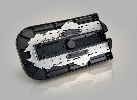 Whelen Justice Series Lightbar - End Base with Dome Brackets - P/N 84694