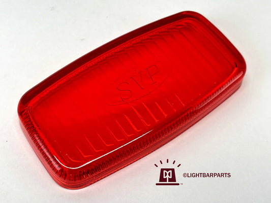 SVP - Mini Rectangular Strobe Head - Red Glass Lens Replacement - New