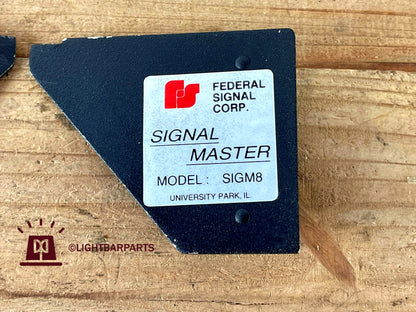 Federal Signal SignalMaster SIGM8 - Pair Of End Caps With Screws