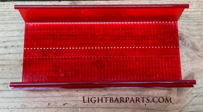 Vintage Whelen 7-1/4" inch Edge 9000 9M Mini Lightbar Red Lens Section Light Bar Parts