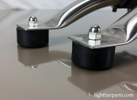 Lightbar Rubber Feet Bumpers for Federal Signal Twinsonic Aerodynic Set of Four Lightbar Parts