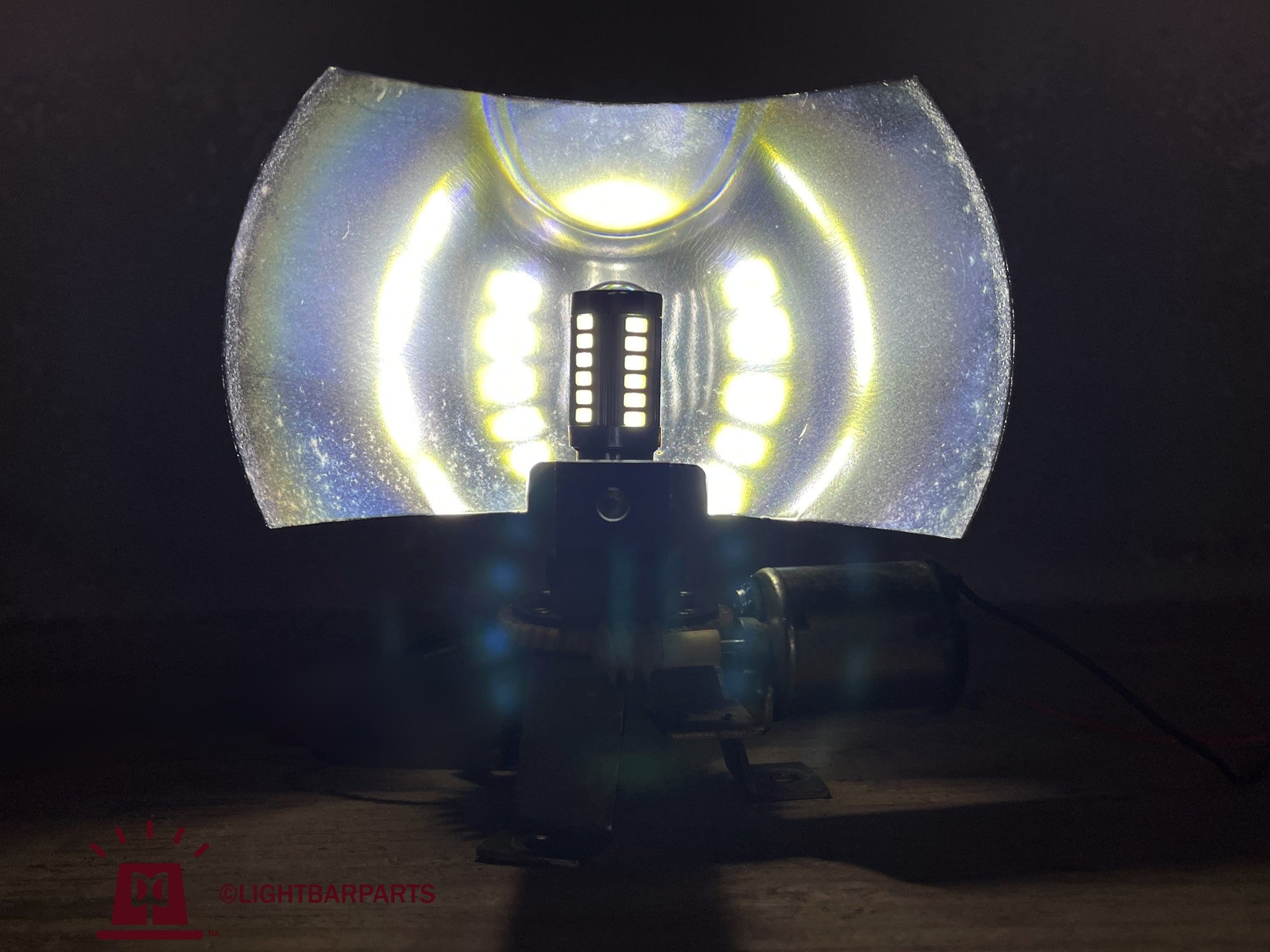 Led Rotator Mini Bar Federal Signal Code3 Lightbar Rotator Beacon - Pair (2) of LED Twist L