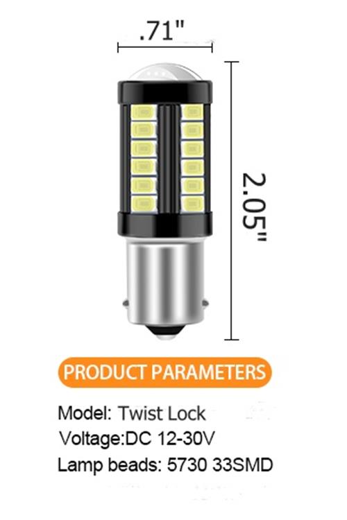 Federal Signal Code3 Lightbar Rotator - LED Twist Lock Replacement Bulbs - Blue