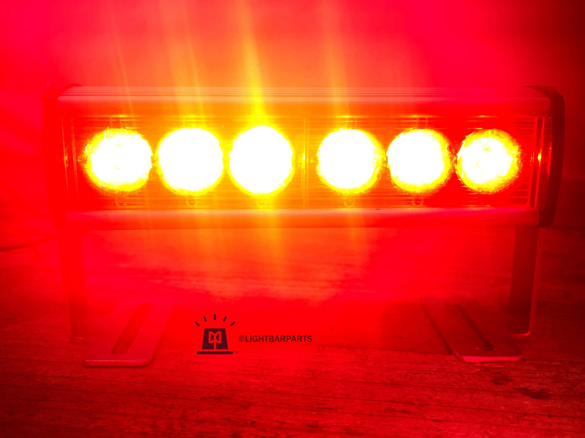 Star Headlight Lantern - Sabre Lightbar - LED Built In Flasher - RED