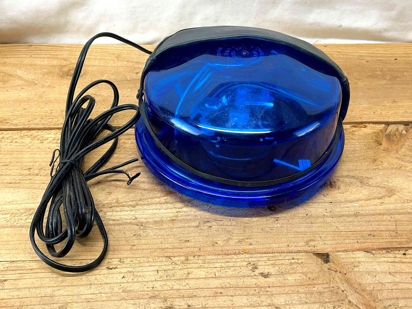 Star Warning Systems - Blue Pancake Light with Hood - Model 1169HM