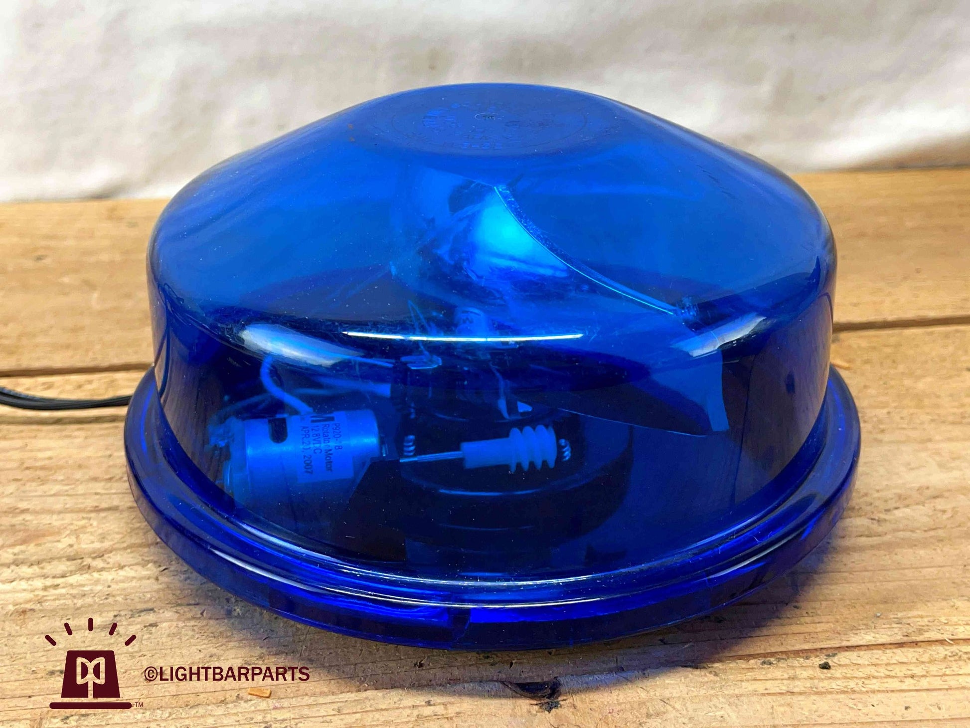 Star Warning Systems - Blue Pancake Light with Hood - Model 1169HM