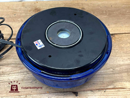 Star Warning Systems - Blue Pancake Light with Hood - Model 1169HM