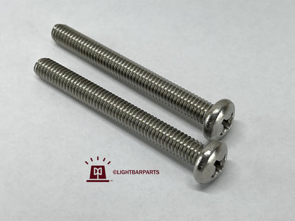 Whelen Lightbar - Pair (2) Gutter Strap Stainless Steel Bolt - 3" Long - New